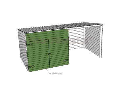 MBBXBACFP2 Complement Frontal de 3m Porta de fusta 2F